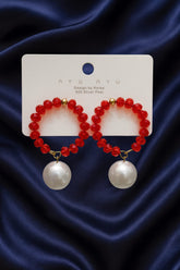 Fancy Earring-362 (Maroon)